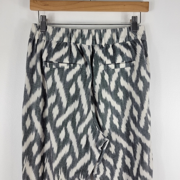 J.Crew Seaside Ikat Boho Print High Waist Pull On Cotton Jogger Pants - Picture 11 of 14